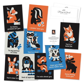 Baby Wild Animals Notecards